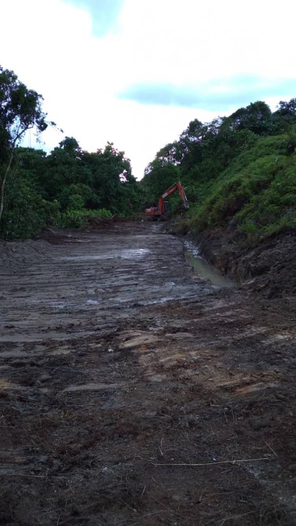 Road to pad at Jugan