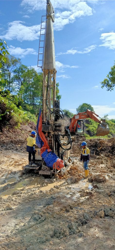 Core drill set up over JUDDH85 27 Nov 2021