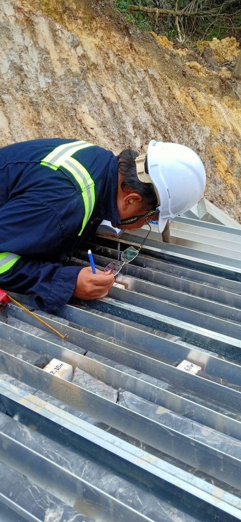 JUDDH 89 Core inspection at Rig #1