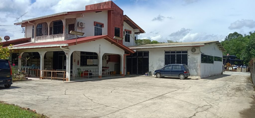 NBG Bau Office (front). Drillcorp Yard (right-back) 5 Jan 2022