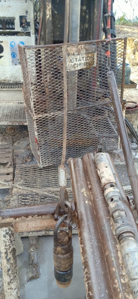 Rig#1 core barrel recovery 2022-01-23