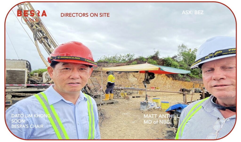 Directors on site at Jugan this week, inspecting core amongst other things -1/3 20-12-2024